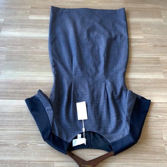 Hugo boss made in Portugal size 8 textured short sleeve crew neck sheath dress - Picture 8 of 17